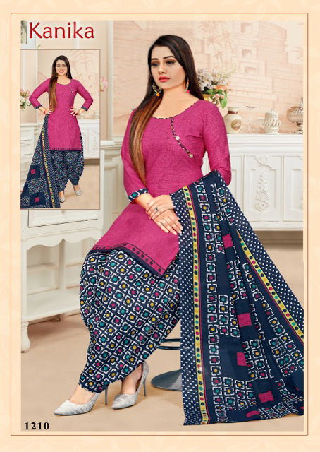 Amit Kanika 12 Latest Ready Made Cotton Printed Regular Wear Cotton Dress